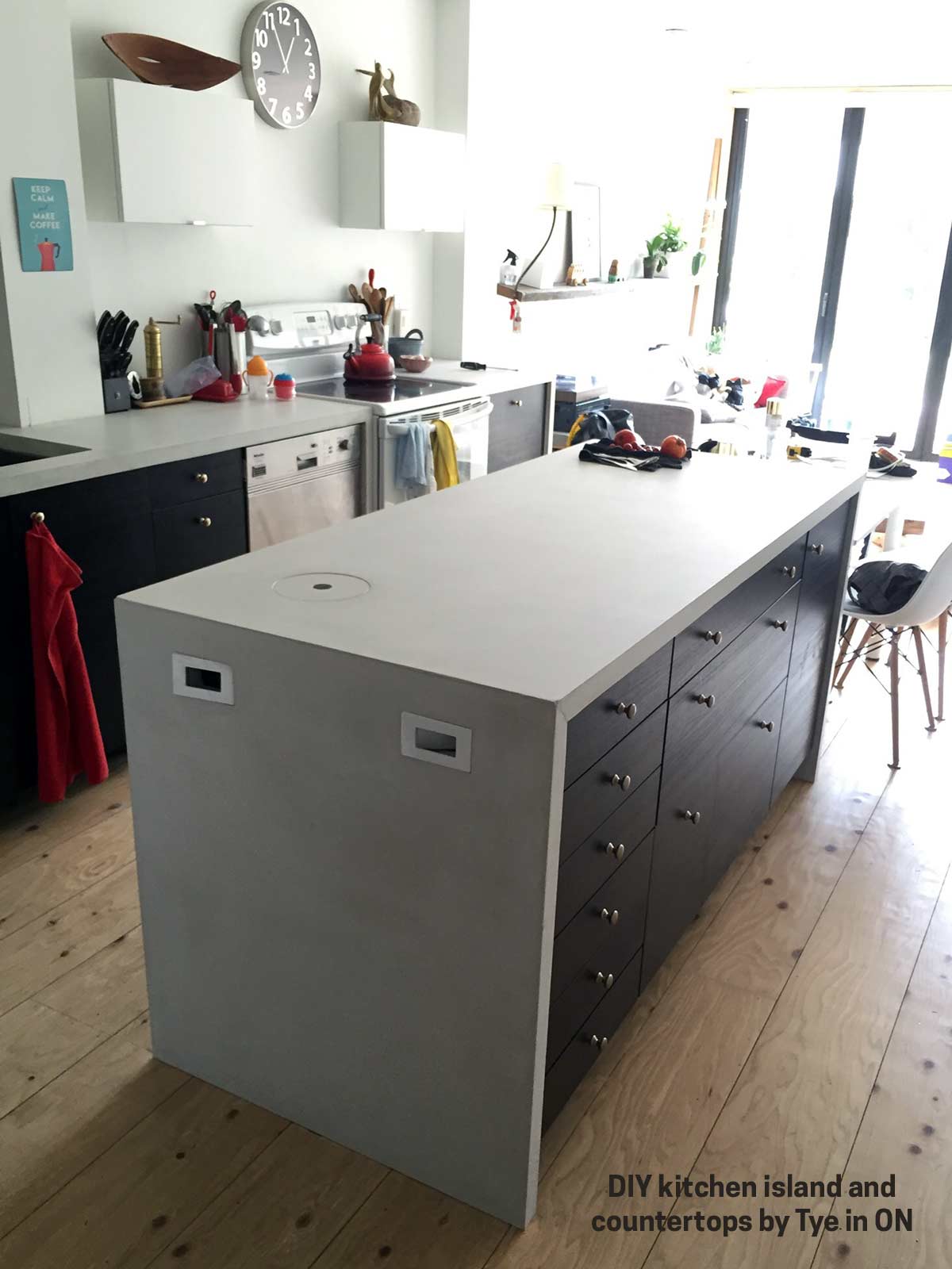 DIY concrete countertop Tye notated