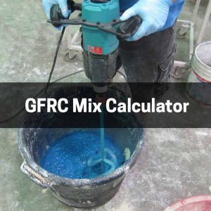 GFRC Mix Calculator for concrete countertops