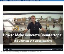 How to Make Concrete Countertops: The Ultimate DIY Video Training