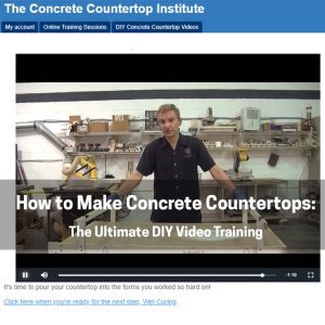 How to Make Concrete Countertops DIY Video Training