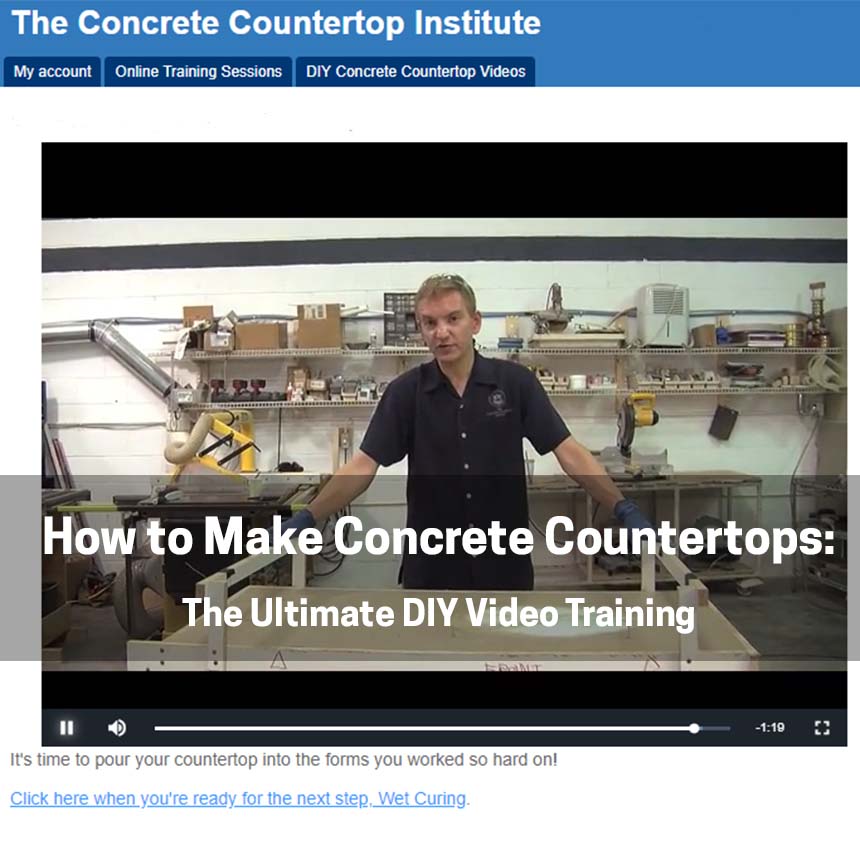 How to Make Concrete Countertops: The Ultimate DIY Video Training
