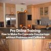How to Make Pro Concrete Countertops without Problems or Callbacks