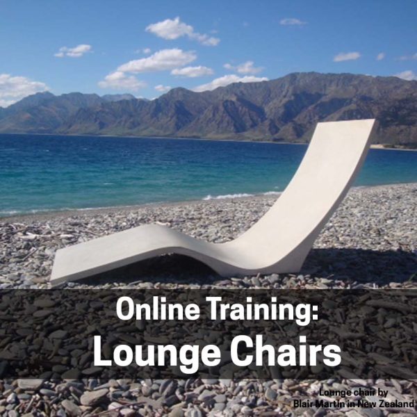 how to make concrete lounge chair