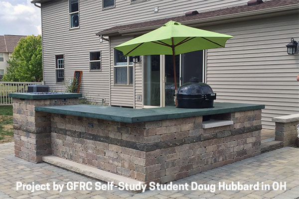 outdoor kitchen GFRC concrete by Doug Hubbard