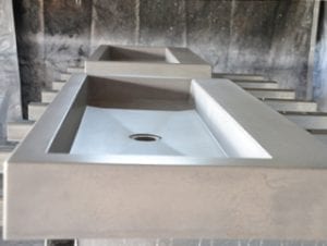 concrete sink basin