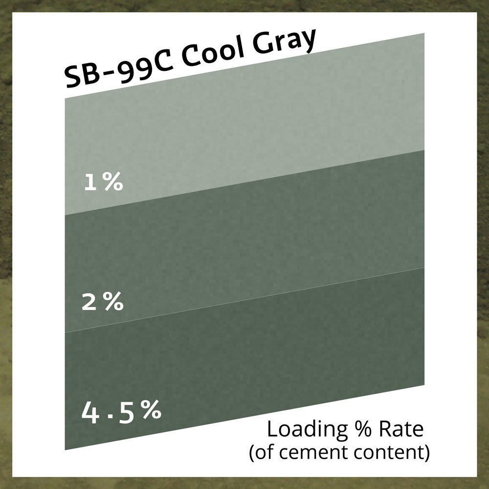 cool gray concrete pigment color sample
