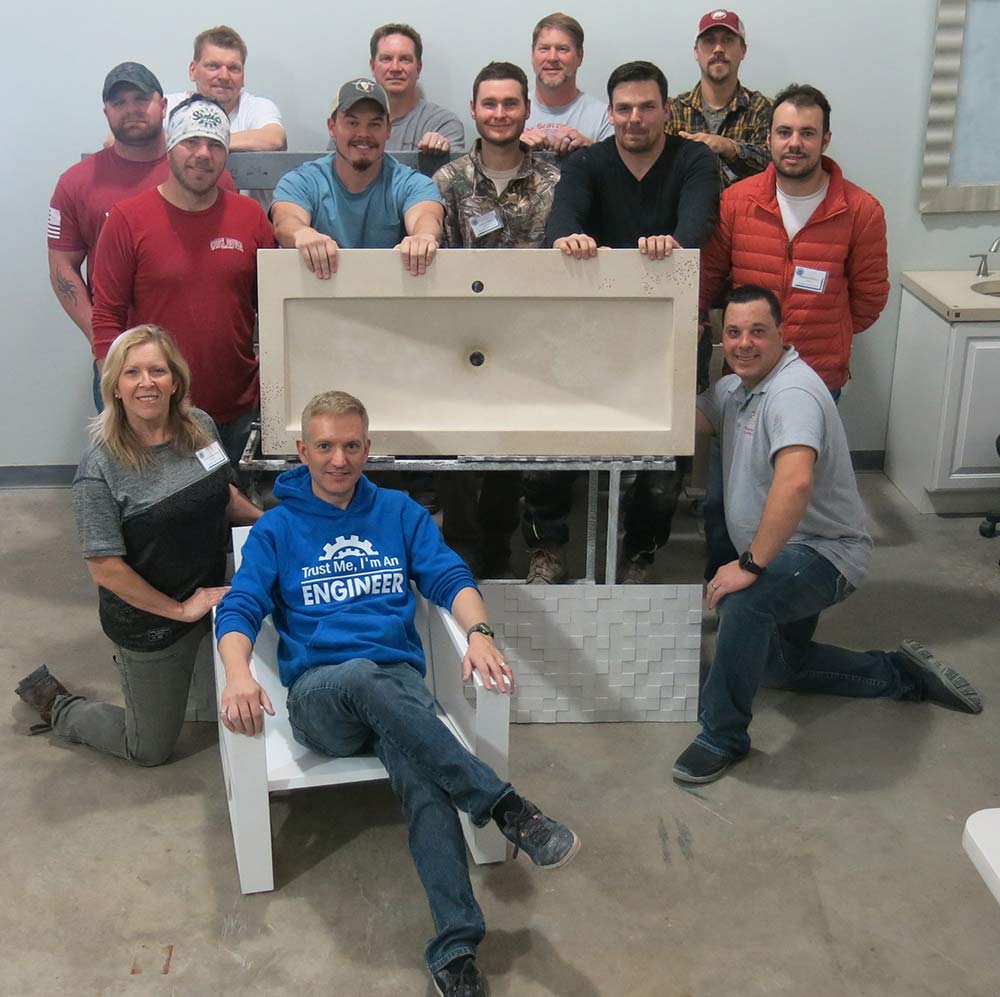 concrete countertop training class photo trust me I'm an engineer hoodie