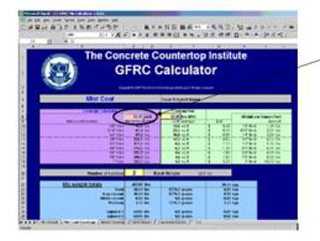 How To Calculate Polymer And Fibers In Gfrc Concrete Countertops