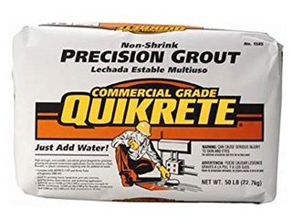 Can I Use Non Shrink Precision Grout To Create Concrete