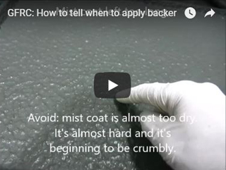 How to Know When Your GFRC Mist Coat is Ready for Backer