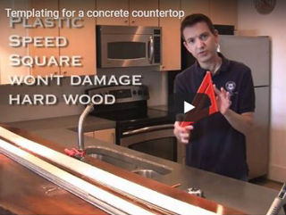How to Template a Concrete Countertop?