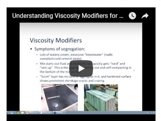 Superplasticizer and Viscosity Modifier in Concrete Countertop Mixes