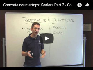 Concrete Sealer Chemistry Basics Videos – Treatments, Coatings & Testing