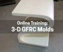 3-Dimensional GFRC Molds