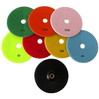 7" Sets of Wet Polishing Pads