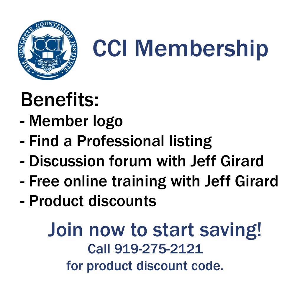 Cci Membership Concrete Countertop Institute