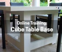 How to Make a Cube Table Base