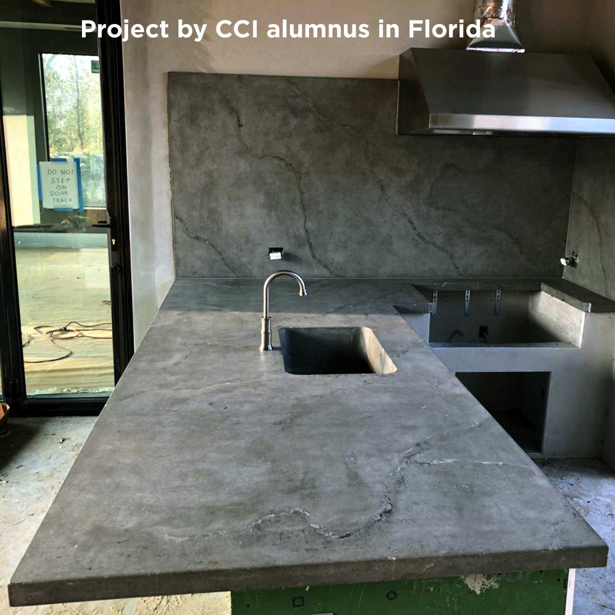 Outdoor Concrete Countertops and Tables