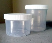 Plastic Jars for Omega Concrete Countertop Sealer