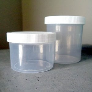 Plastic Jars for Omega Concrete Countertop Sealer