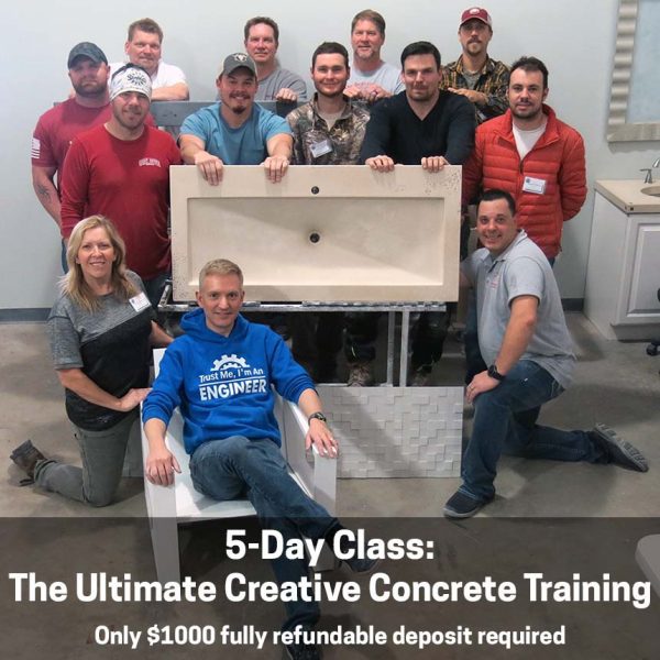 5 day ultimate concrete countertop training class