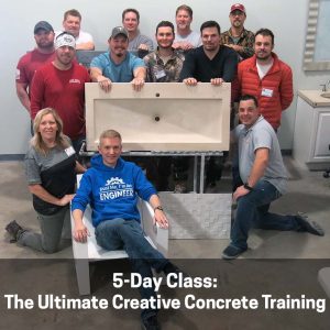 5 day ultimate concrete countertop training class
