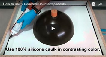 free training video on how to caulk concrete countertop molds