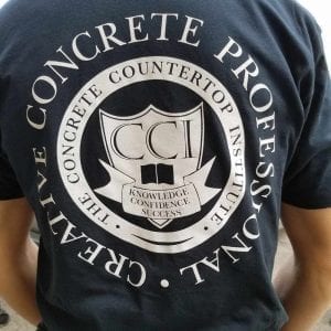 concrete countertop institute t-shirt creative concrete professional