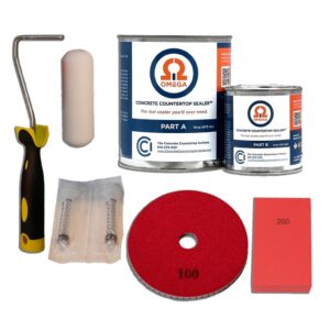 kit to reseal concrete countertops with Omega