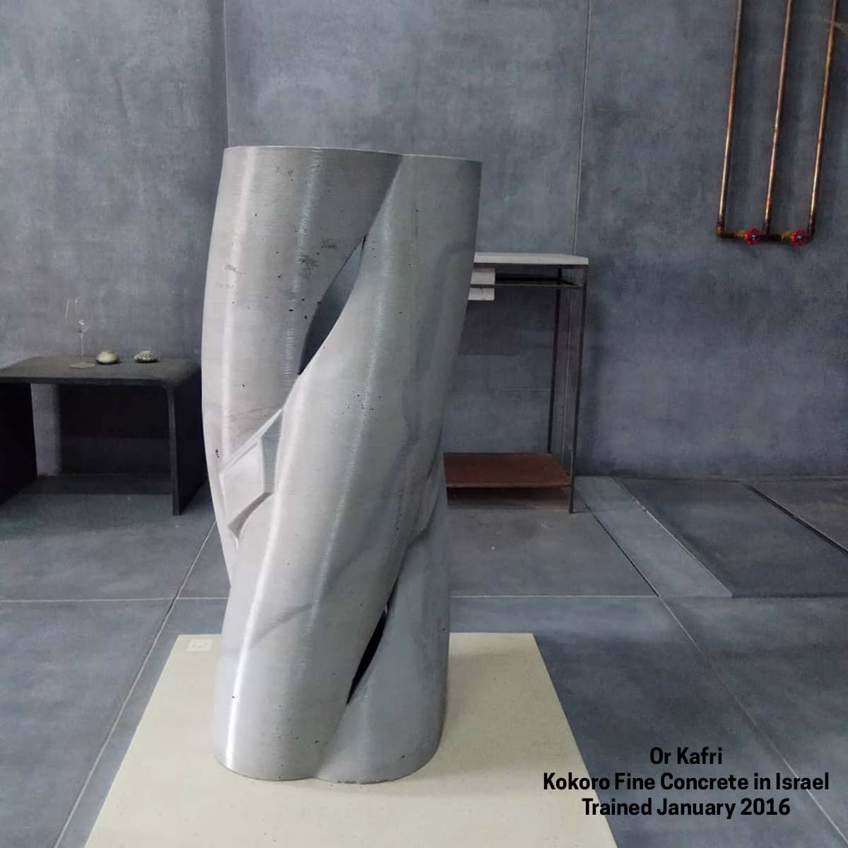 Concrete sculpture by Kokoro Fine Concrete by Kafri in Israel