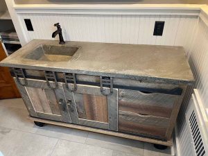 rustic concrete and wood by Adam Wright