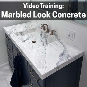 how to make marbled look concrete