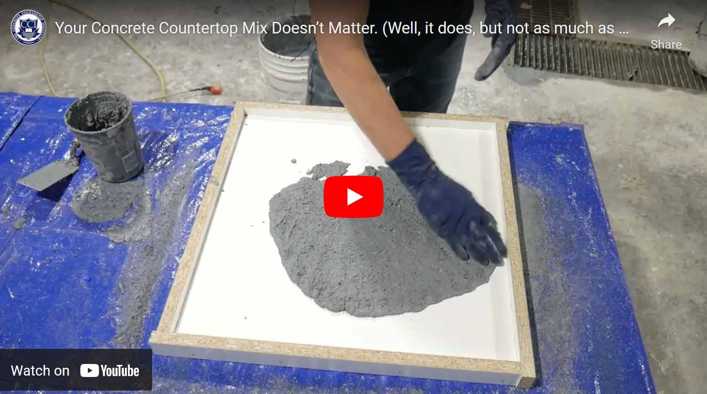 Your Concrete Countertop Mix is NOT as Important as You Think