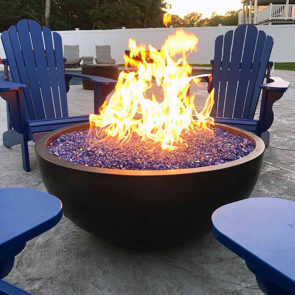 concrete-fire-bowl-blue-Adirondack-chairs-HardLife-Products-NJ