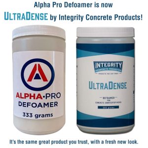 Alpha Pro Defoamer is now UltraDense by Integrity Concrete Products