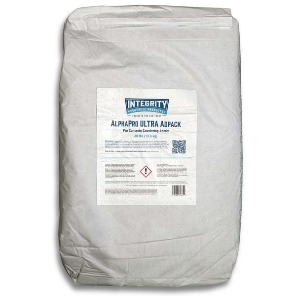 Integrity Ultra Adpack admixtures for concrete countertops