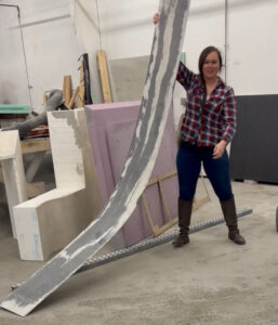 Dian Mullis bending concrete