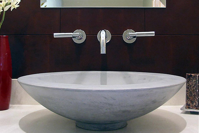 how to make concrete vessel sink