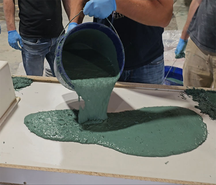 high performance concrete flowable casting