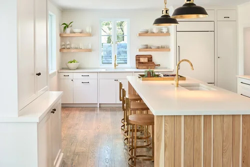 white concrete kitchen countertop by Hyde Concrete