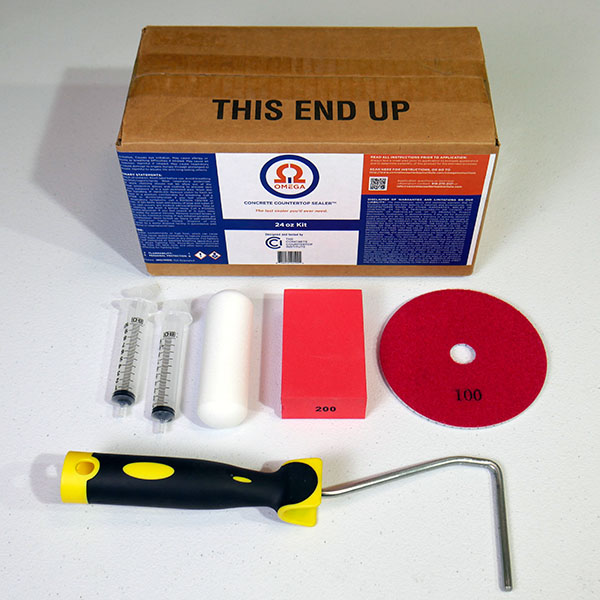 reseal concrete countertop with omega kit