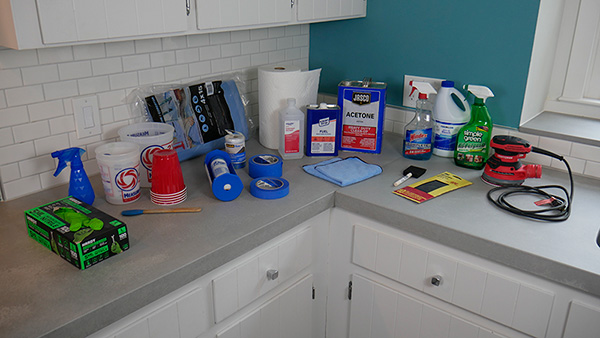 tools for resealing concrete countertop